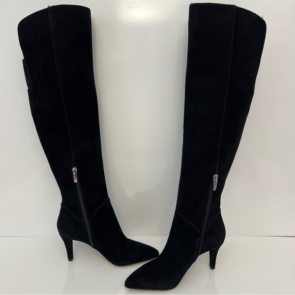 VINCE CAMUTO Seselti Suede Over The Knee Boot in Black NEW - Picture 5 of 16